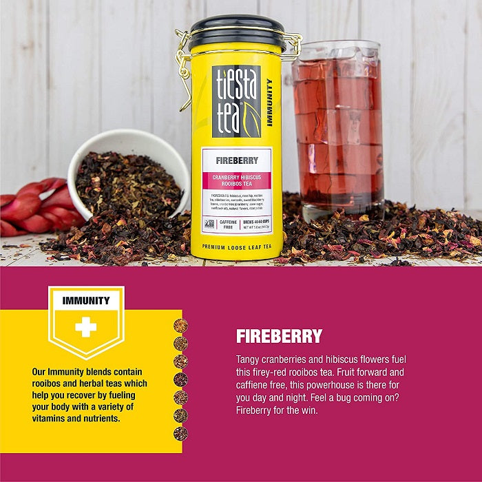 免疫力向上を助けるクランベリーハイビスカスルイボスティー｜Fireberry